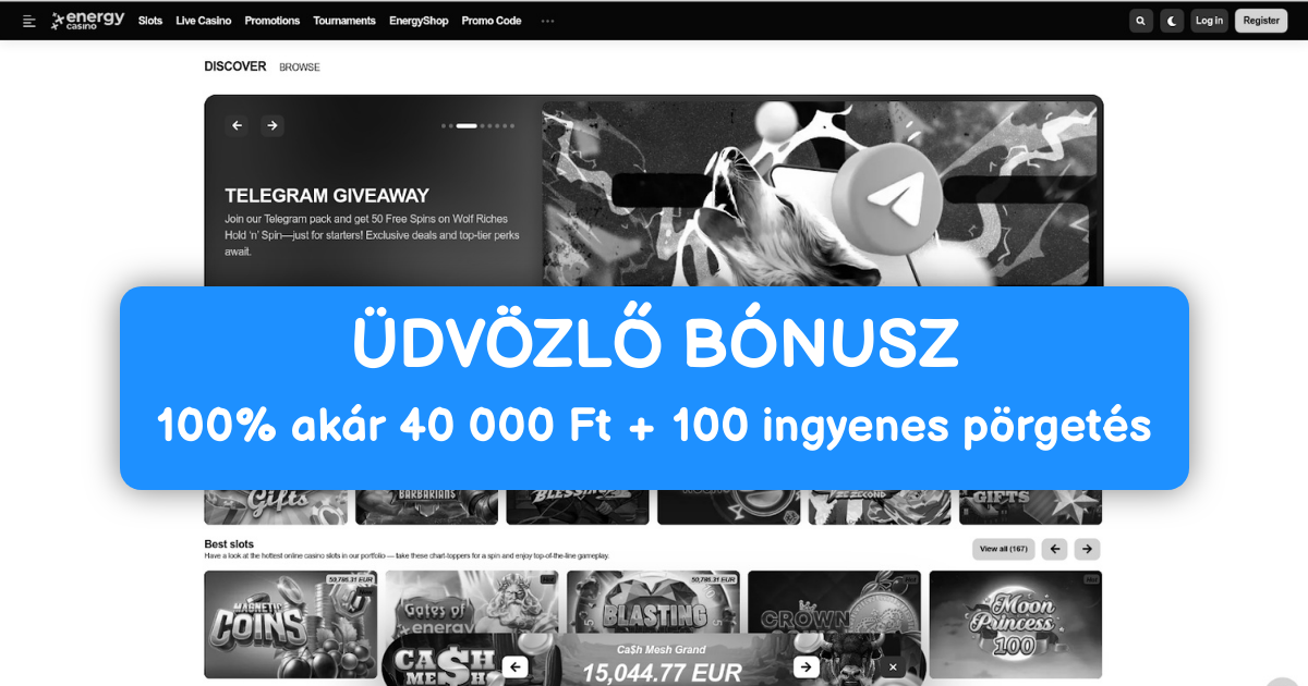 Enegry Casino: Top Slotok Magyarországon